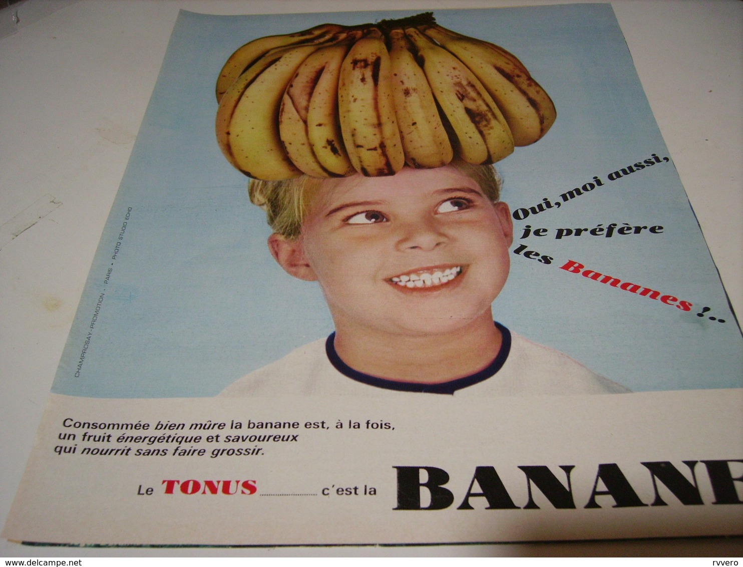 ANCIENNE PUBLICITE LE TONUS C EST LA BANANE 1966 - Other & Unclassified