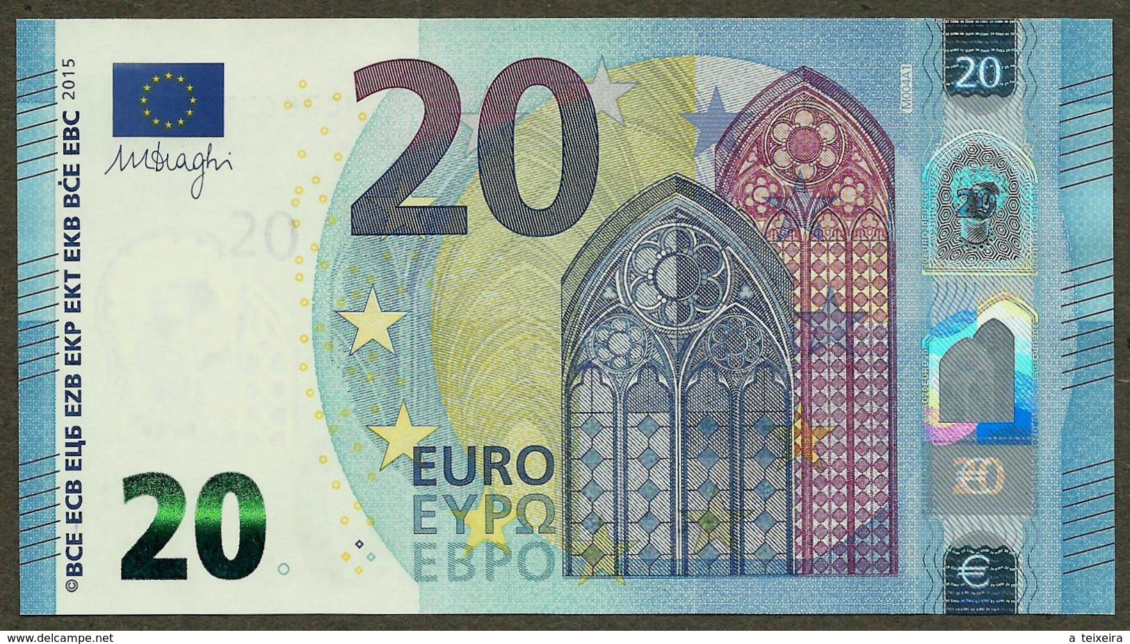 Portugal - 20 Euro - M004 A1 - Draghi - UNC - 20 Euro