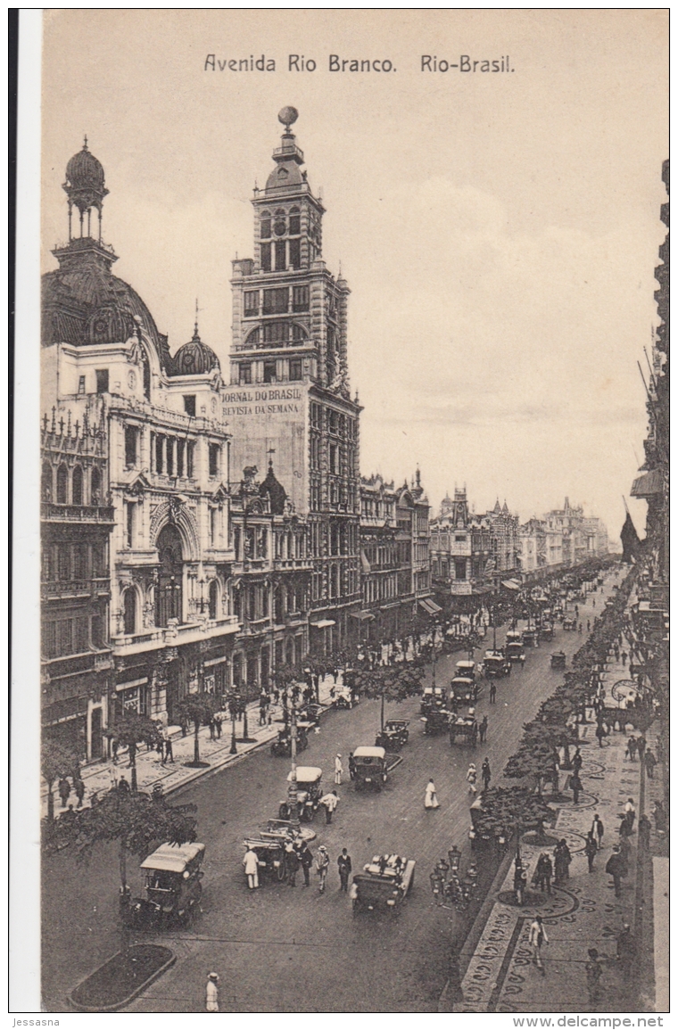 AK - Brasilien - Avenida Rio Branco - Rio Brasil - 1910 - Brasilia