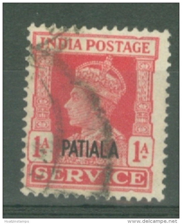 India - Patiala: 1939/44   Official - KGVI 'Patiala' OVPT  SG O75    1a    Used - Patiala