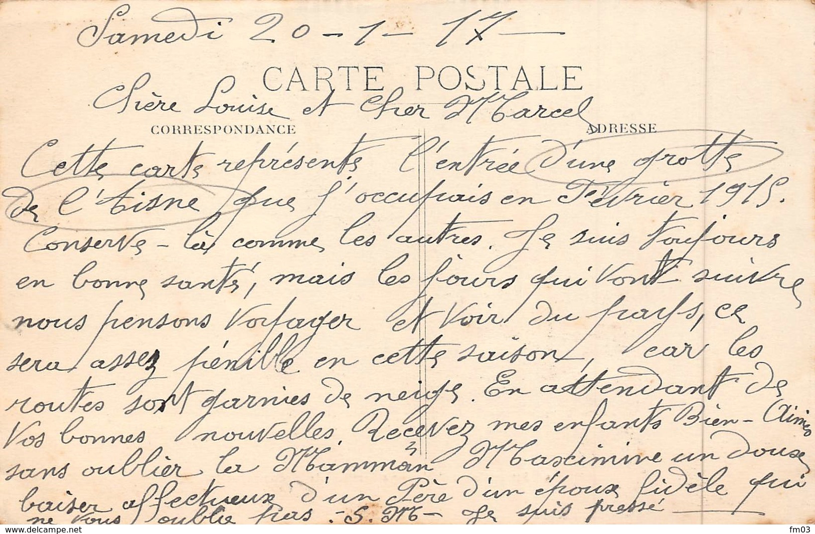 02 ? à Situer Grotte Voir Texte 54 Régiment D'infanterie Territoriale Guerre 1914 - Autres & Non Classés