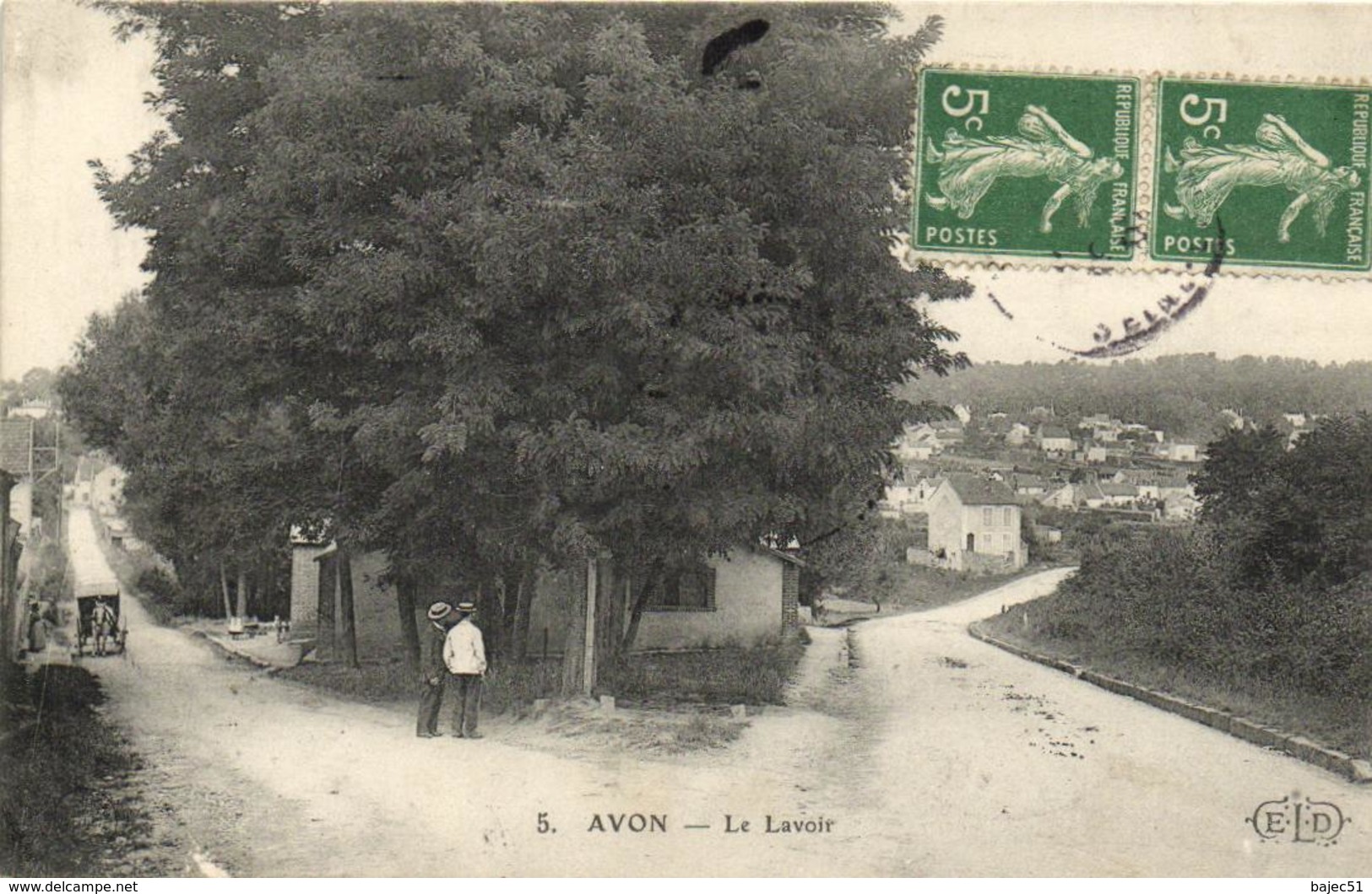 1 Cpa Avon - Le Lavoir - Avon