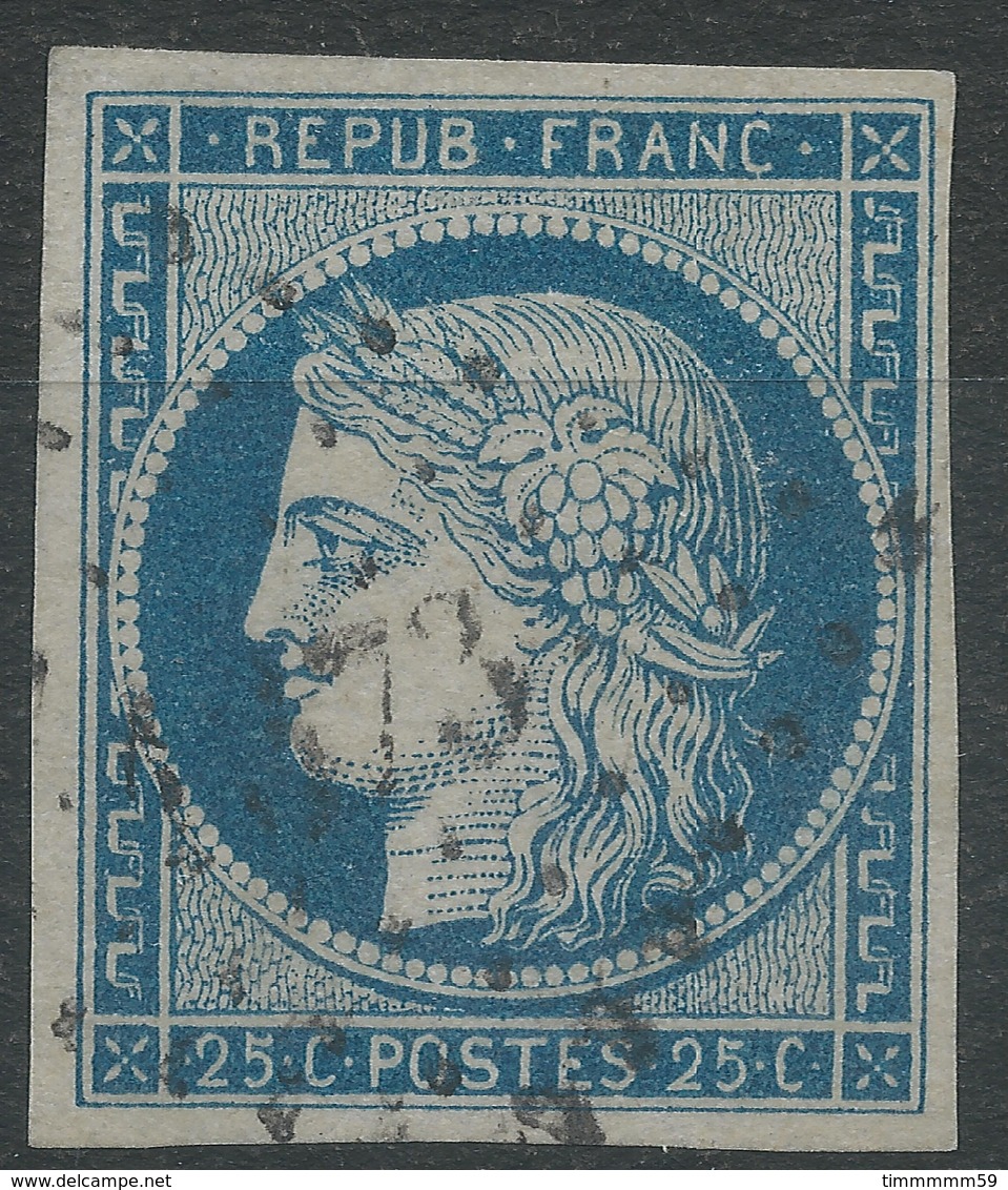 Lot N°44135  N°4, Oblit PC 1373 Garlin, Basses-Pyrénées (64), Ind 8, Belles Marges - 1849-1850 Ceres