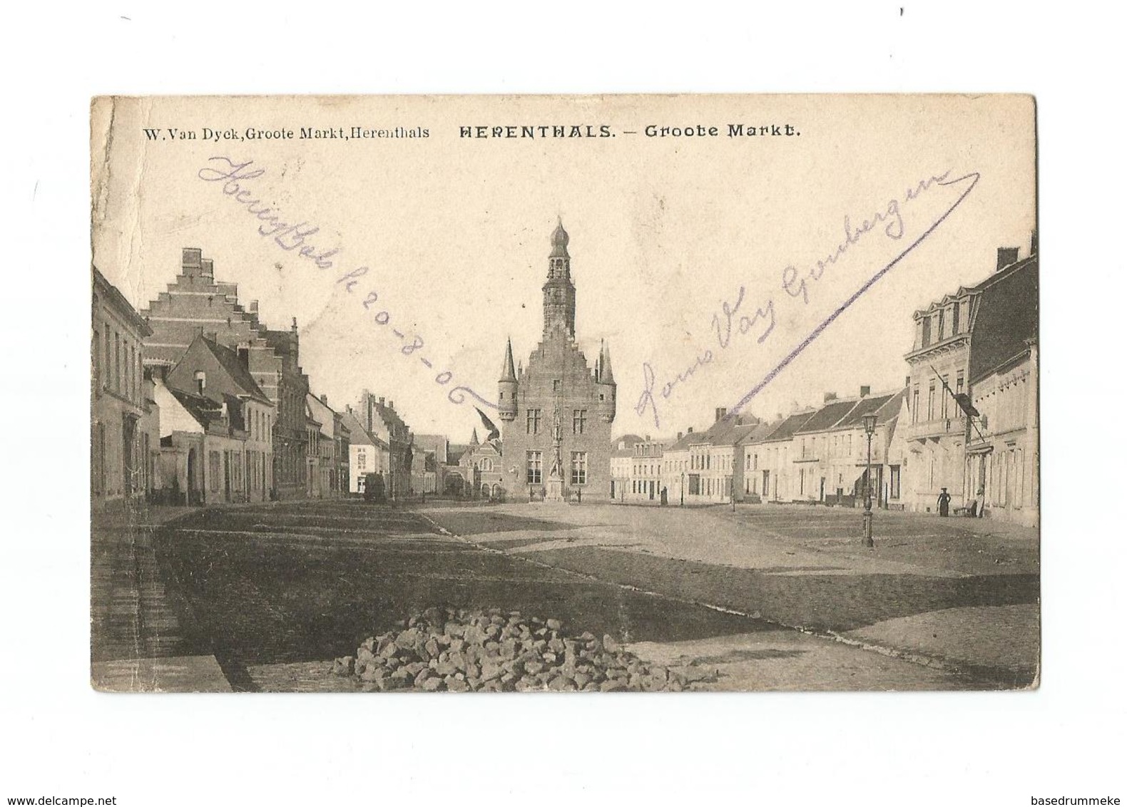 HERENTHALS.  -  Groote Markt  (1906). - Herentals