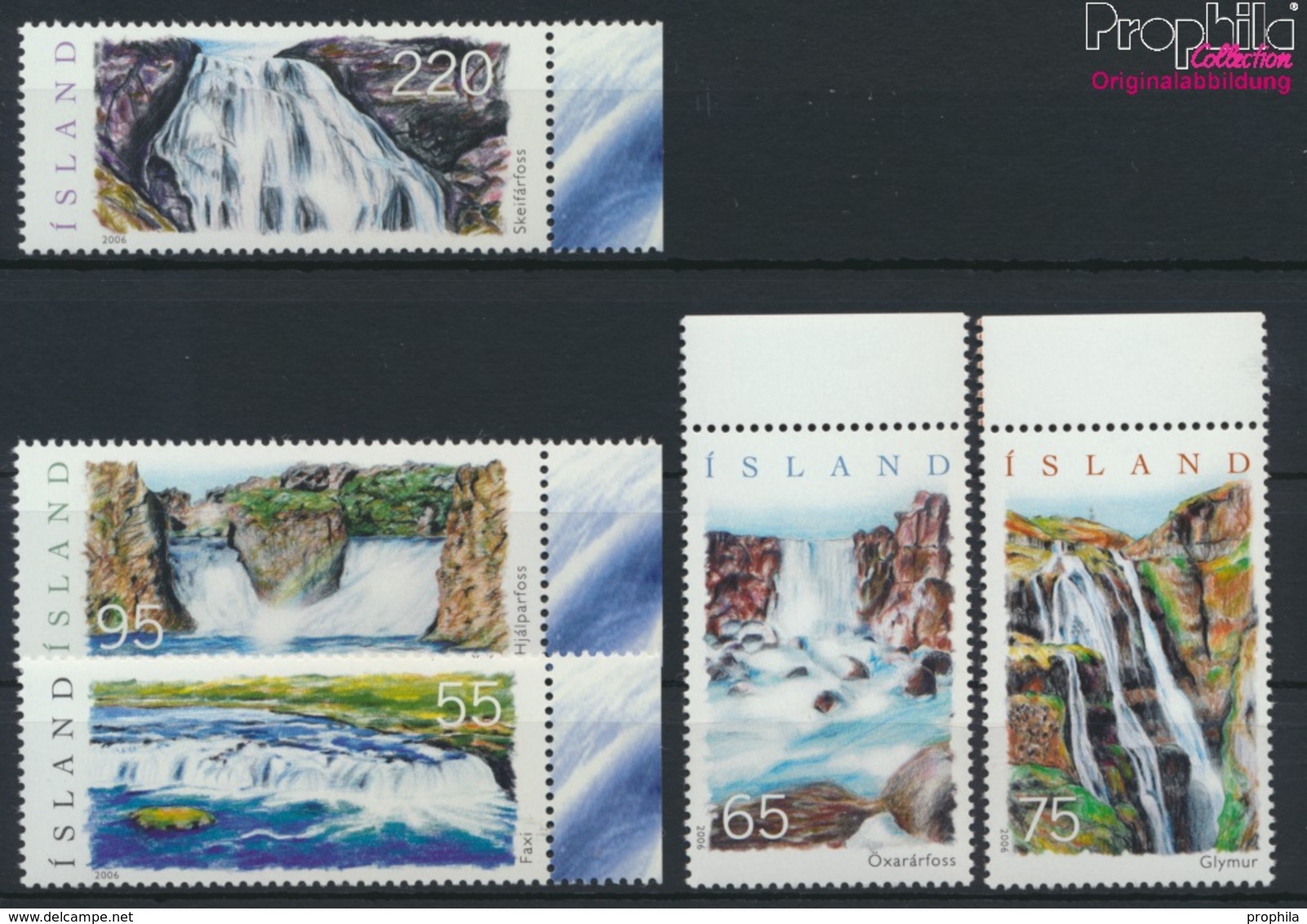 Island 1128-1132 (kompl.Ausg.) Postfrisch 2006 Wasserfälle (9223568 - Ungebraucht