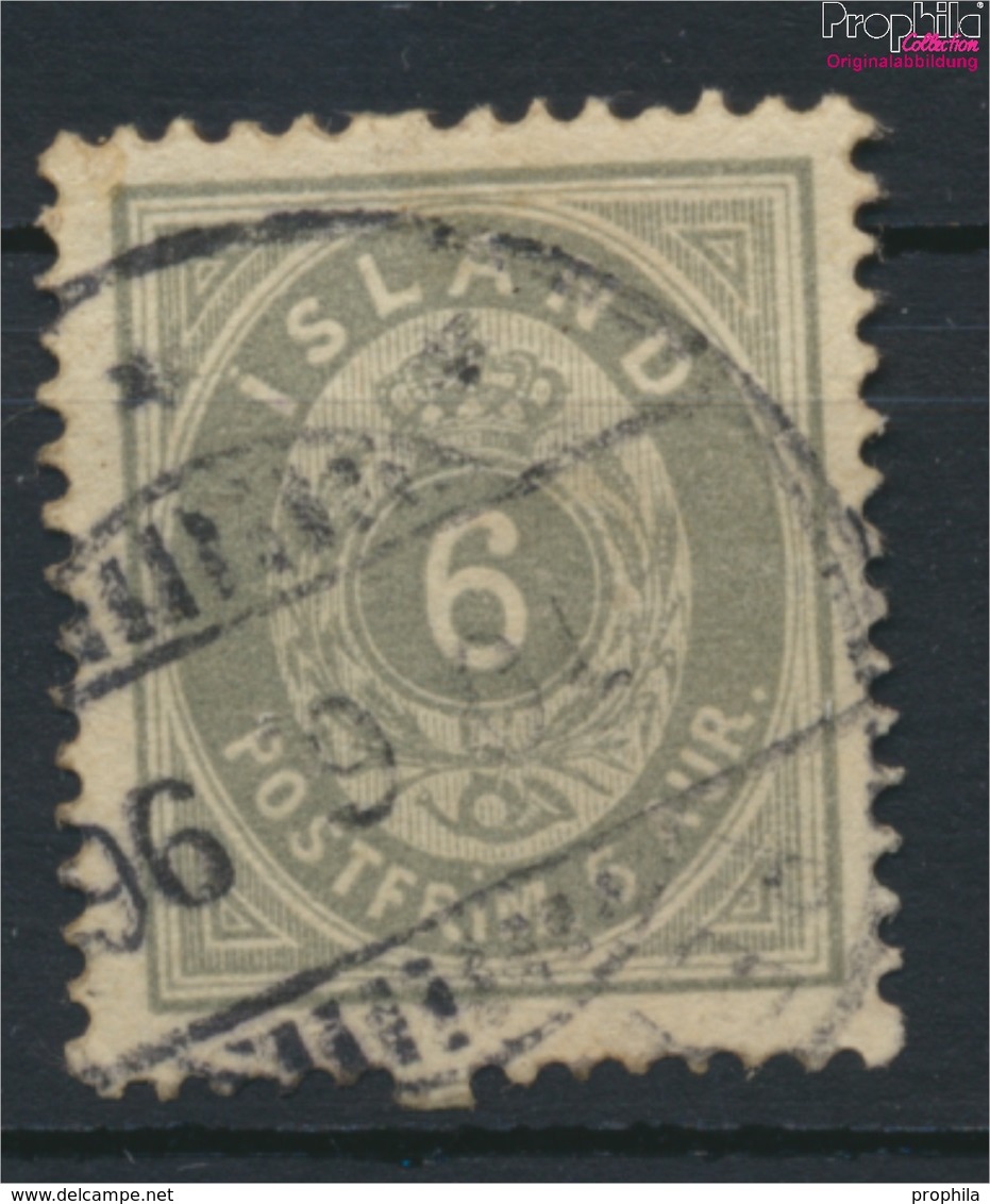 Island 7A Gestempelt 1876 Ziffer Mit Krone (9223477 - Prephilately