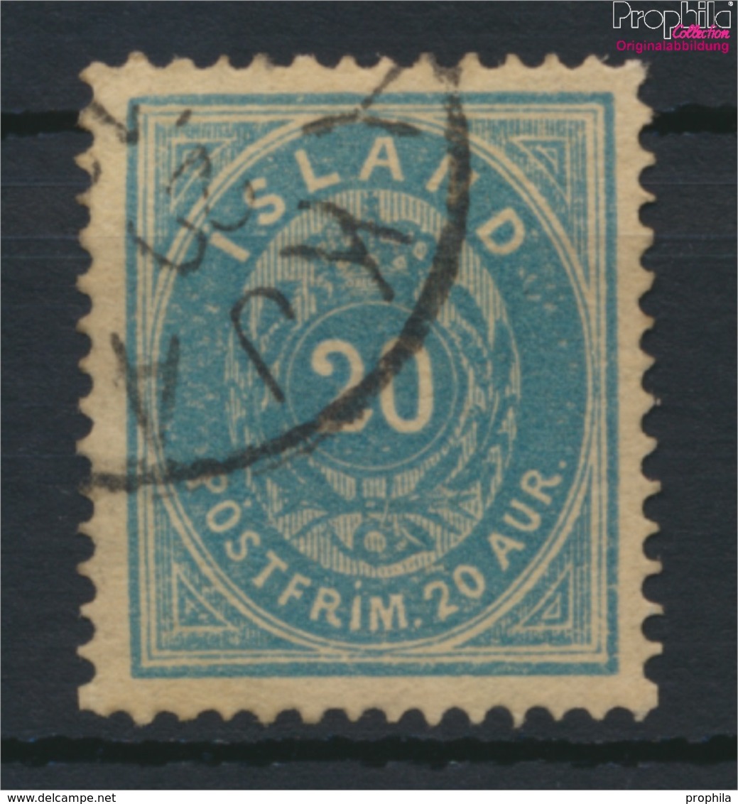 Island 14A A Gestempelt 1882 Ziffer Mit Krone (9223561 - Préphilatélie