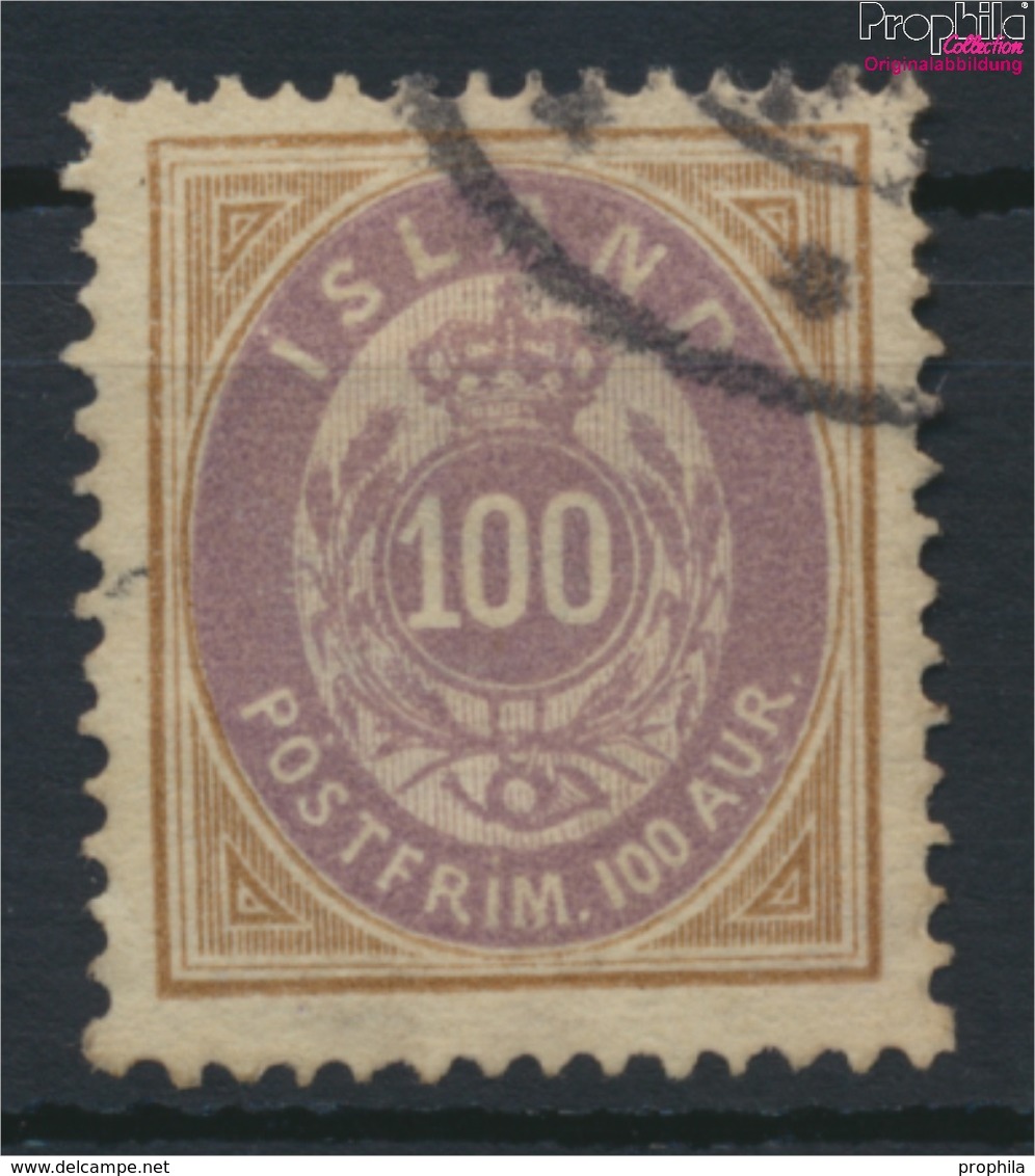 Island 17A Gestempelt 1892 Ziffer Mit Krone (9223556 - Préphilatélie