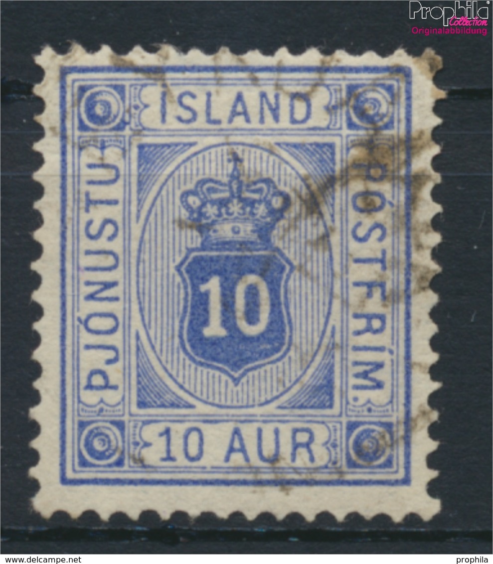 Island D5A B Gestempelt 1876 Ziffer Mit Krone (9223503 - Vorphilatelie