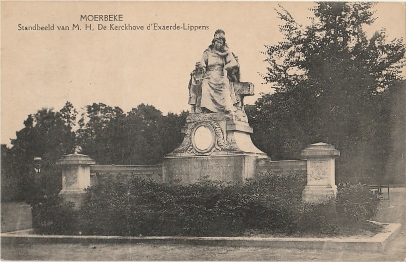 MOERBEKE WAAS Standbeeld M. H. De Kerckhove D'Exaerde Lippens - Moerbeke-Waas