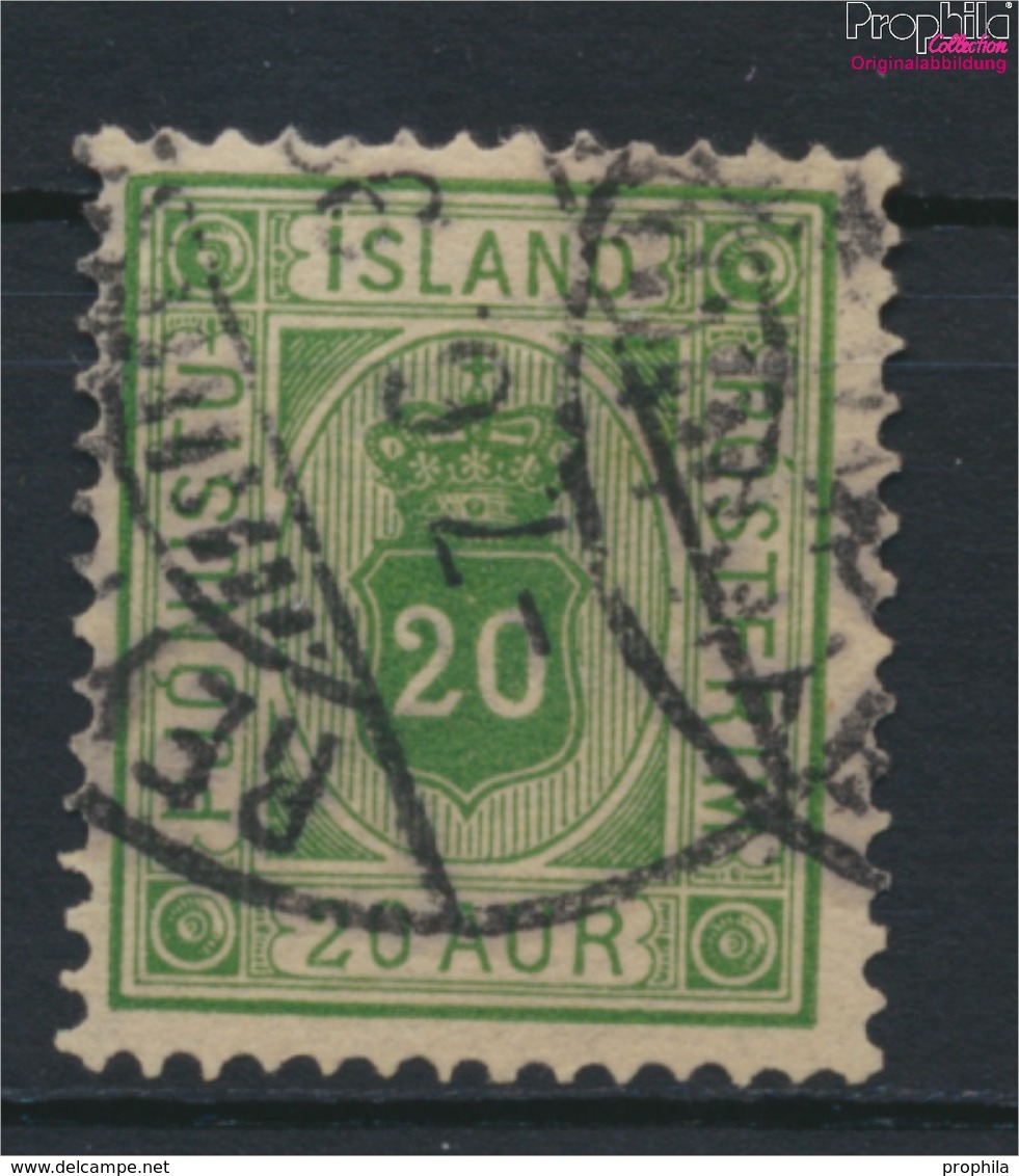 Island D7A Gestempelt 1876 Ziffer Mit Krone (9223464 - Prefilatelia