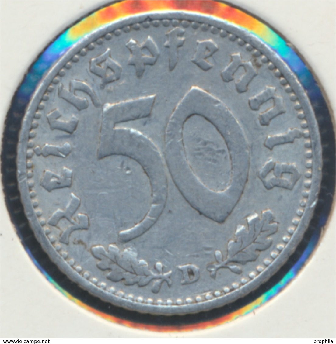 Deutsches Reich Jägernr: 372 1940 D Sehr Schön Aluminium 1940 50 Reichspfennig Reichsadler (7869054 - 50 Reichspfennig