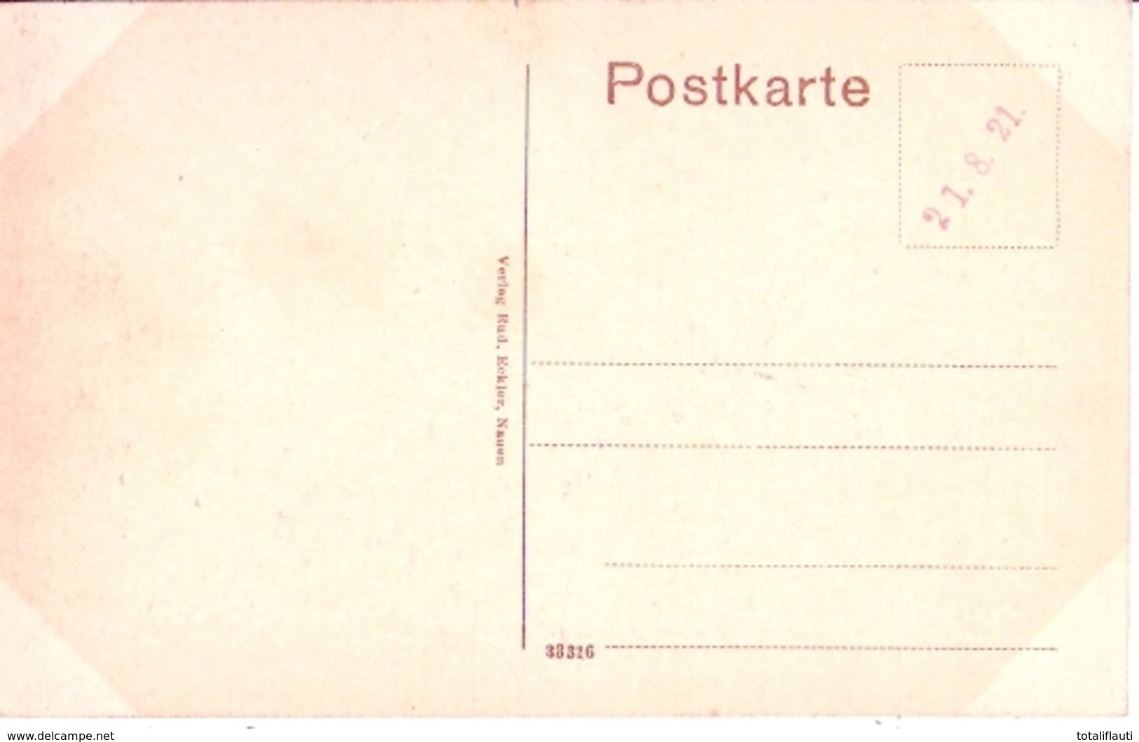 NAUEN Garten Straße Belebt Jungs Mit Schubkarre 21.8.1921 Rückseitig Datiert - Nauen