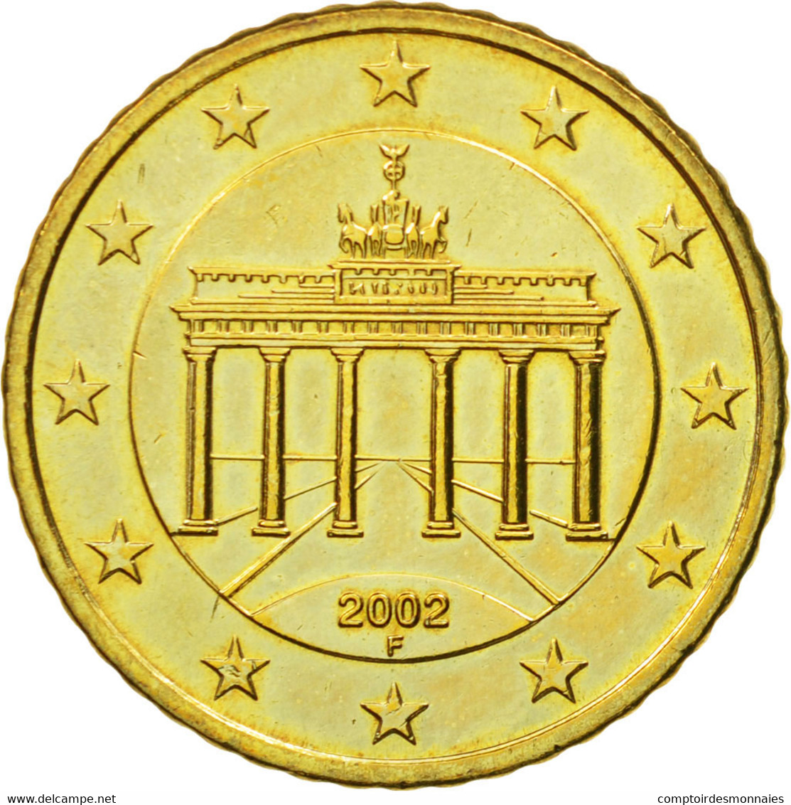 République Fédérale Allemande, 50 Euro Cent, 2002, SUP+, Laiton, KM:212 - Allemagne