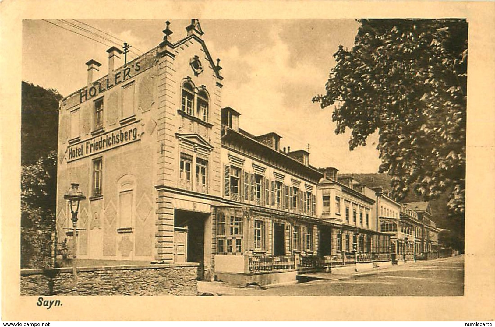 Cpa SAYN ( BENDORF ) Holler's Hotel Friedrichsberg - Bendorf