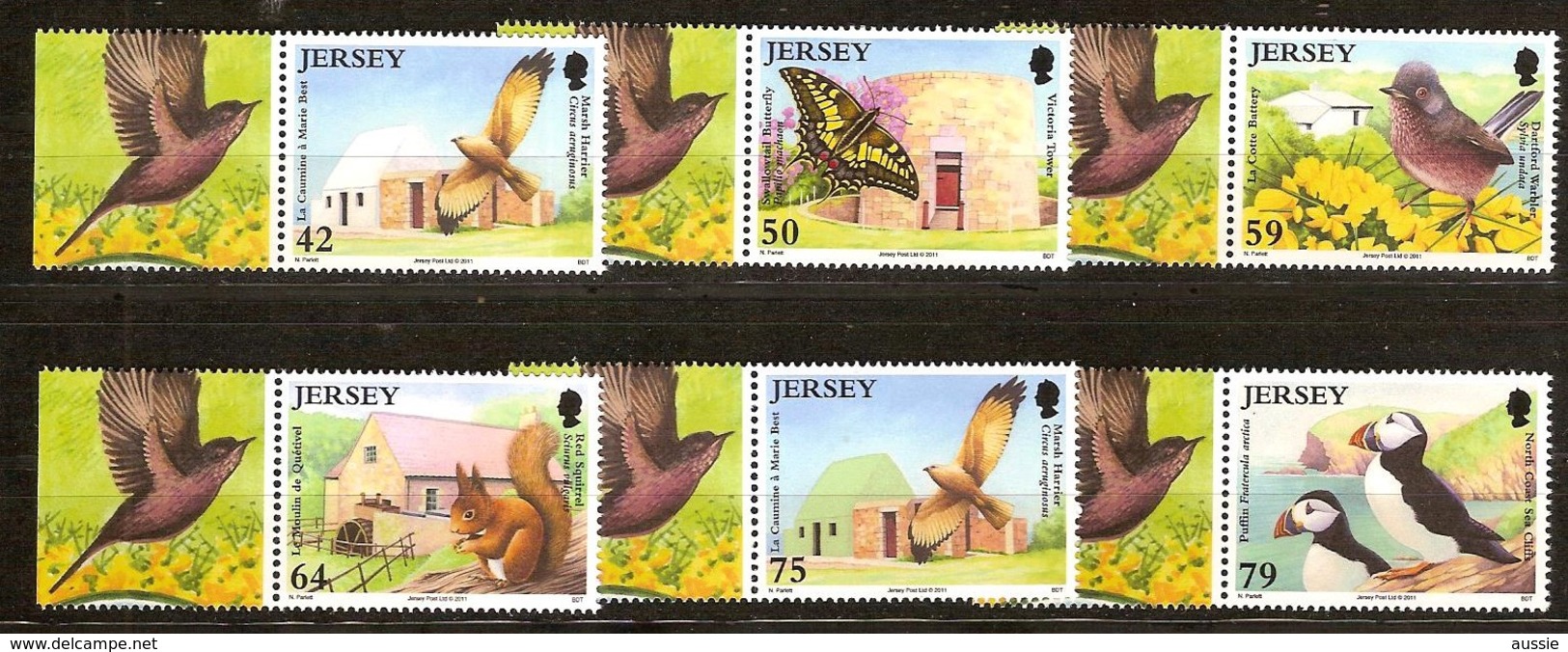 Jersey  2011 Yvertn° 1663-1668  *** MNH Cote 15,50 Euro Faune Divers - Jersey