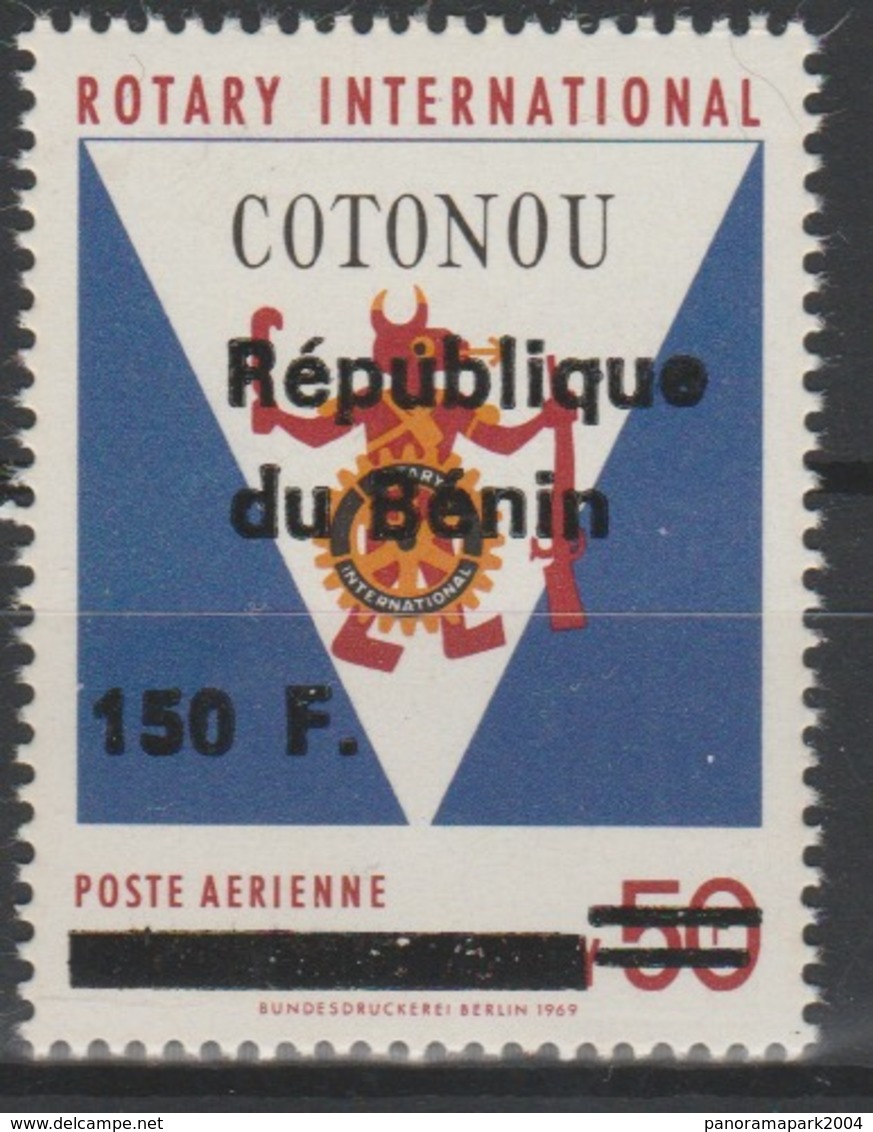 Bénin Rotary Club International Cotonou Poste Aérienne Airmail Surchargé Overprint MNH** - Rotary Club