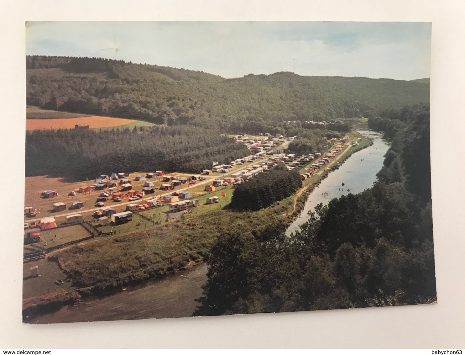 Carte Postale Ancienne MOUZAIVE Camping "Le Héron" - Autres & Non Classés