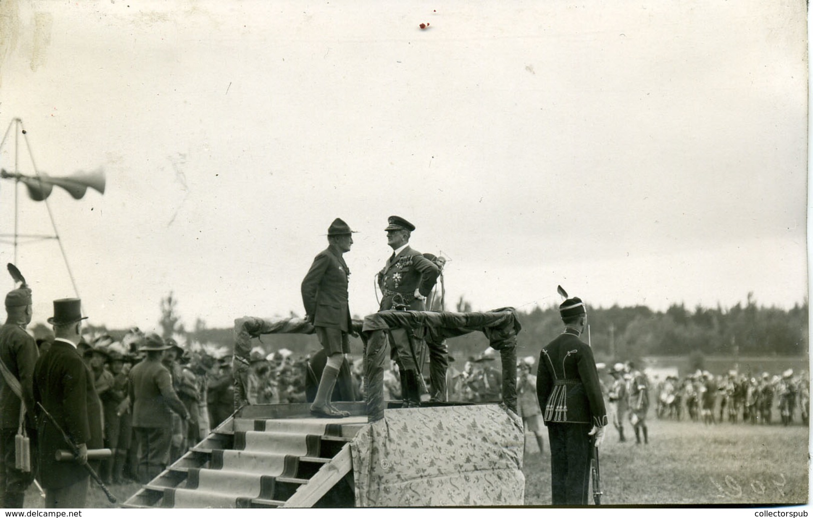 95847 GÖDÖLLŐ 1933. Cserkész Jamboree , Horthy, Baden-Powell Fotós Képeslap (hátold,album Nyomok) SCOUT - Hongrie