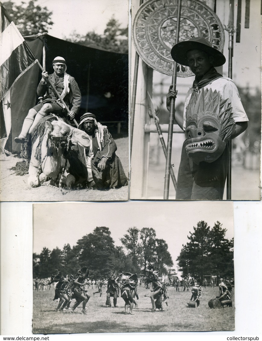 95861 GÖDÖLLŐ 1933. Cserkész Jamboree , 7 Db Fotós Képeslap SCOUT COLLECTION - Ungarn