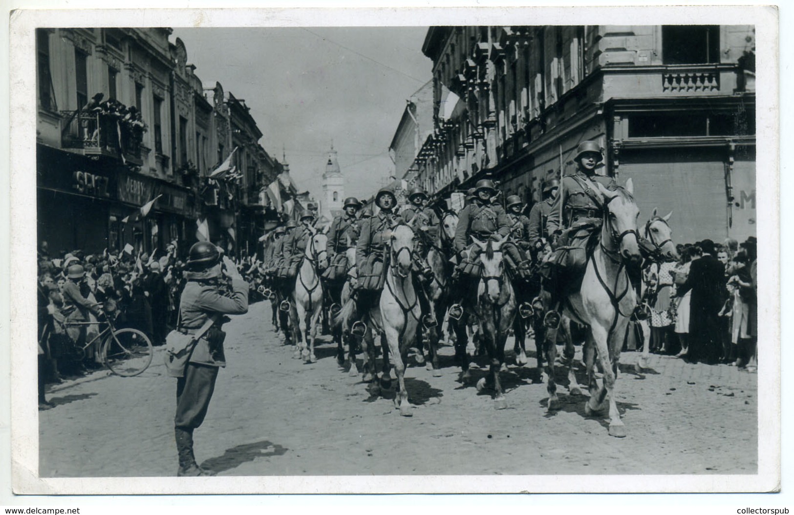 96305 SZATMÁRNÉMETI 1940. Visszatérés Fotós Képeslap - Hungary