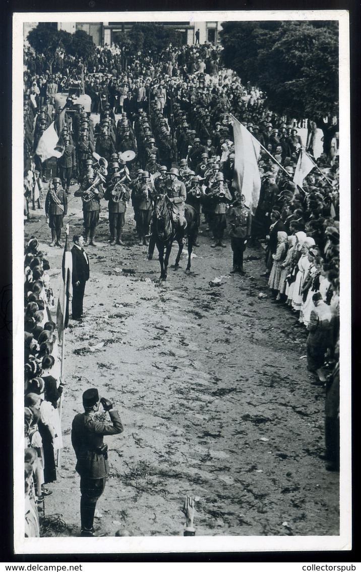 96320 IPOLYSÁG 1938. Visszatérés, Fotós Képeslap HUNGARY / SLOVAKIA - Hongrie