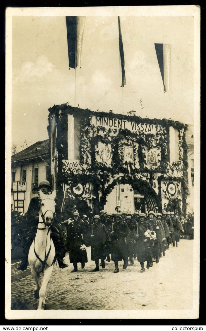 96321 ROZSNYÓ 1938. Visszatérés, Fotós Képeslap HUNGARY / SLOVAKIA - Hongarije