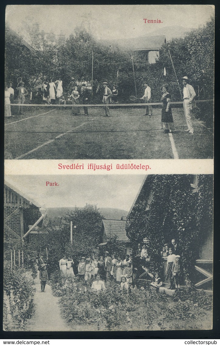 97252 SVEDLÉR / Švedlár 1910. Teniszpálya, Ritka Képeslap  /  SVEDLÉR 1910 Tennis HUNGARY / SLOVAKIA - Ungarn