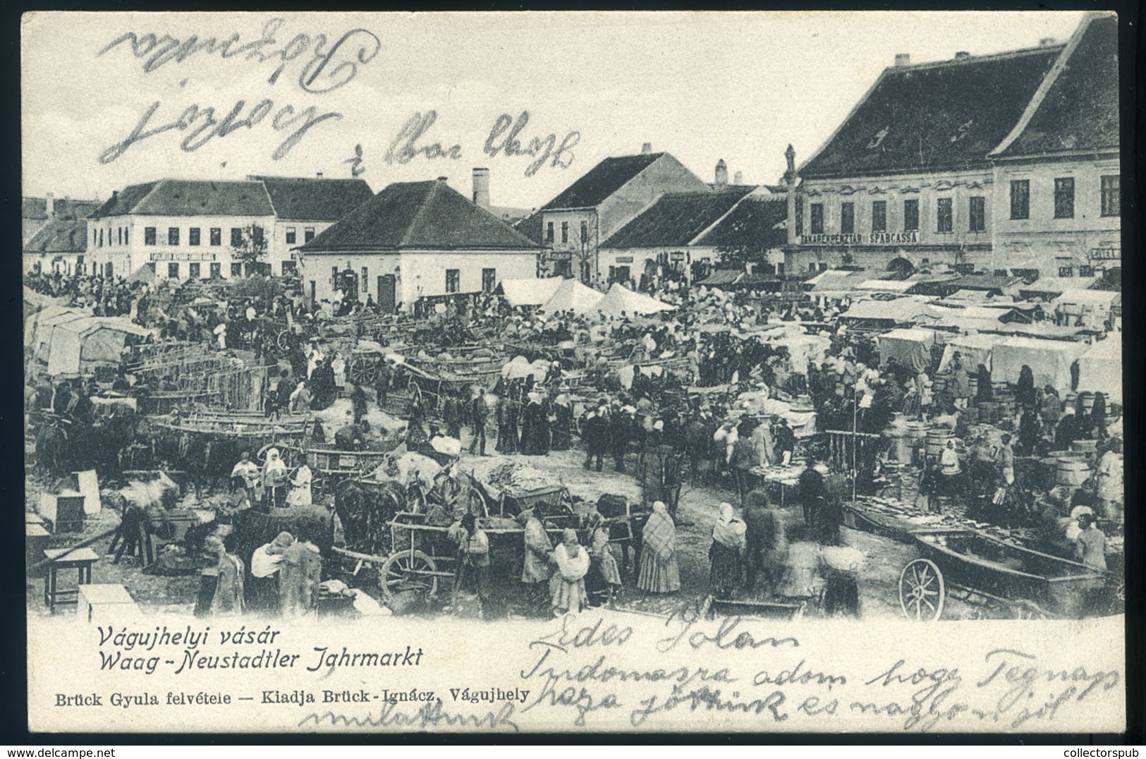 97257 VÁGÚJHELY 1906. Váaár, Régi Képeslap  / HUNGARY / SLOVAKIA - Hungary