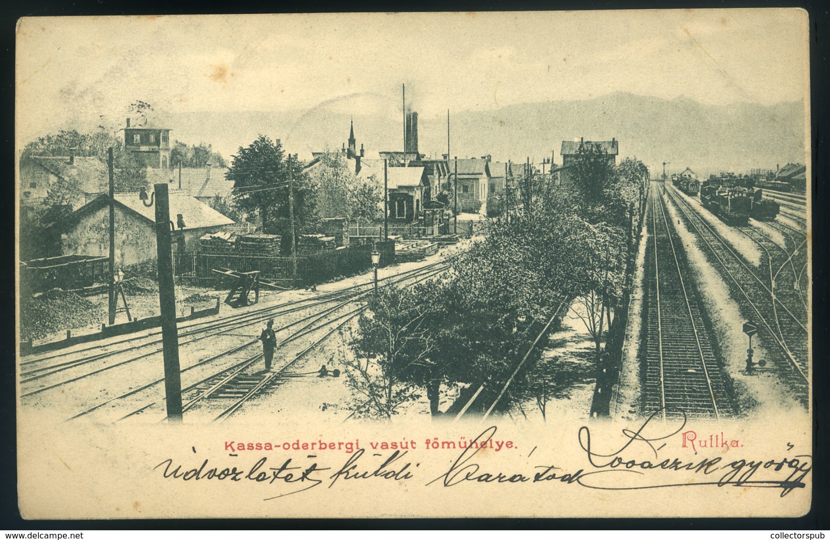 97270 RUTTKA 1903. Kassa-Oderberg Vasút , Ritka Képeslap  /  RUTTKA 1903 Kassa-Oderberg Train HUNGARY / SLOVAKIA - Hongrie