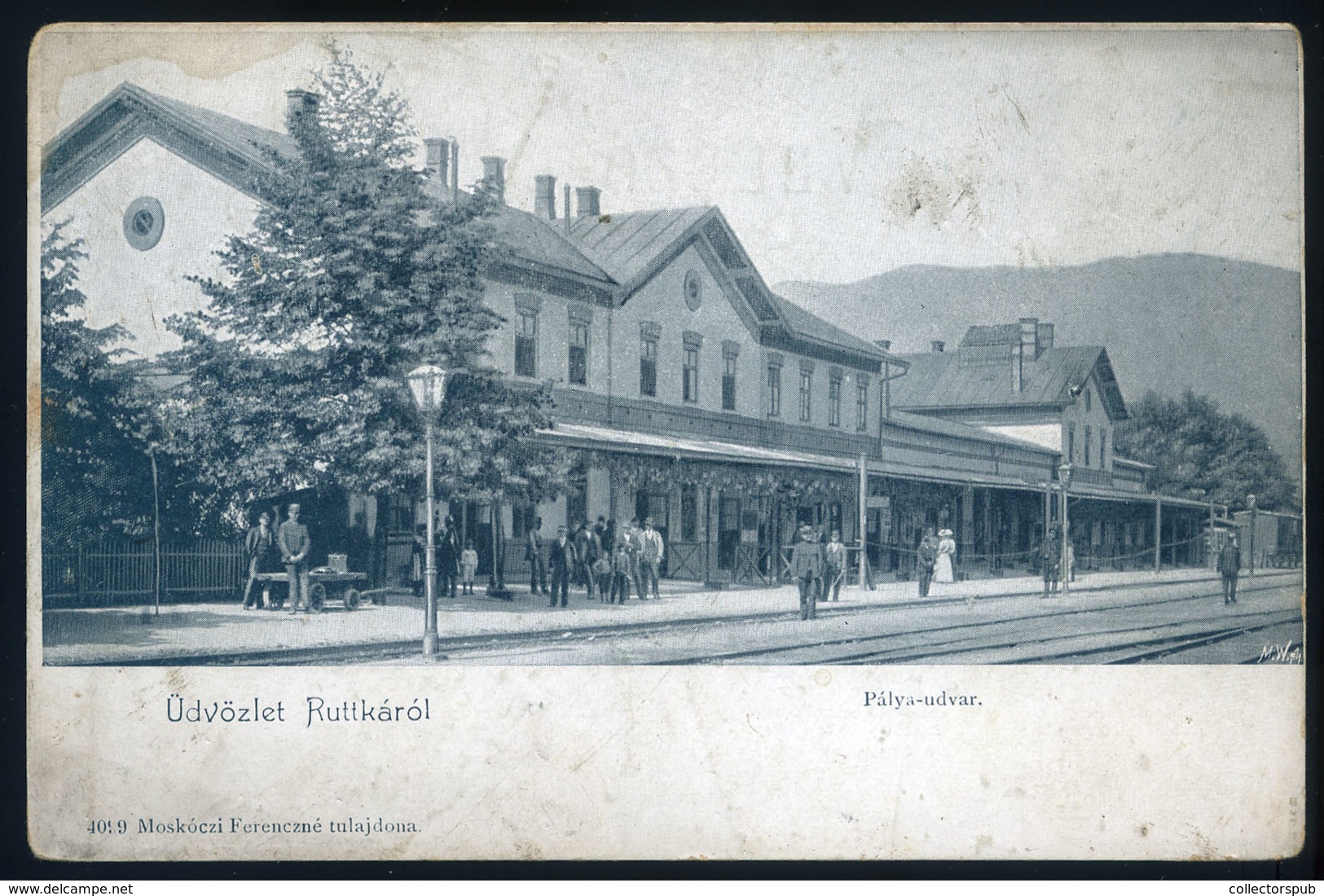 97317 RUTTKA 1905. Cca. Állomás, Régi Képeslap  /  RUTTKA Ca 1905 Station Vintage Pic. P.card HUNGARY / SLOVAKIA - Hungary