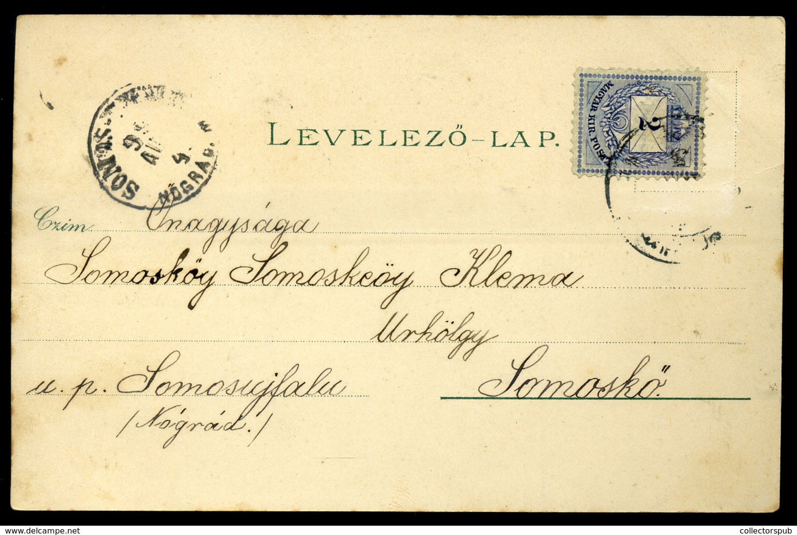 99051 KASSA 1899. Litho Képeslap HUNGARY / SLOVAKIA - Hungary