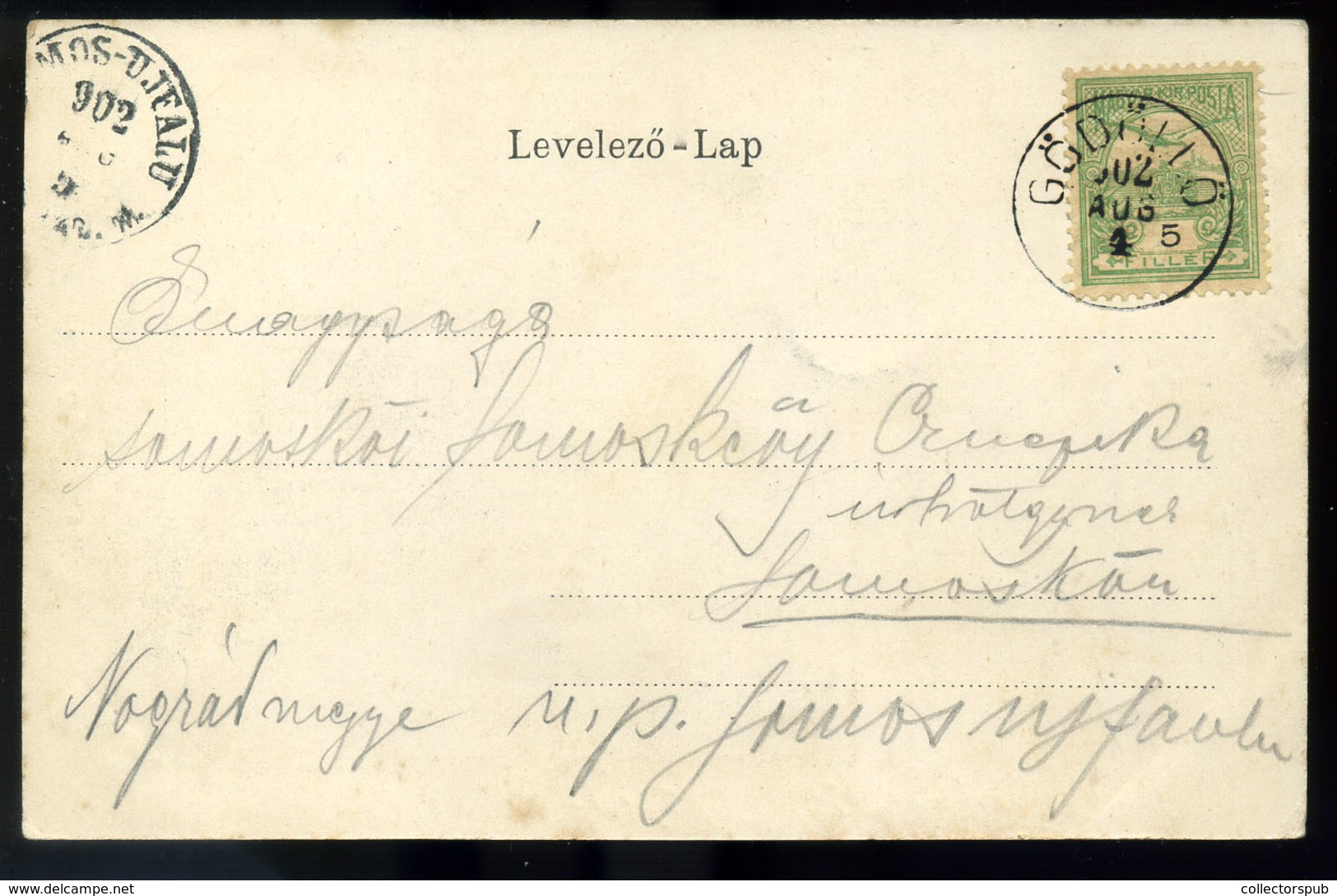 99056 GÖDÖLLŐ 1902. Ferencz József, Vadásztársaság Litho Képeslap - Hungary
