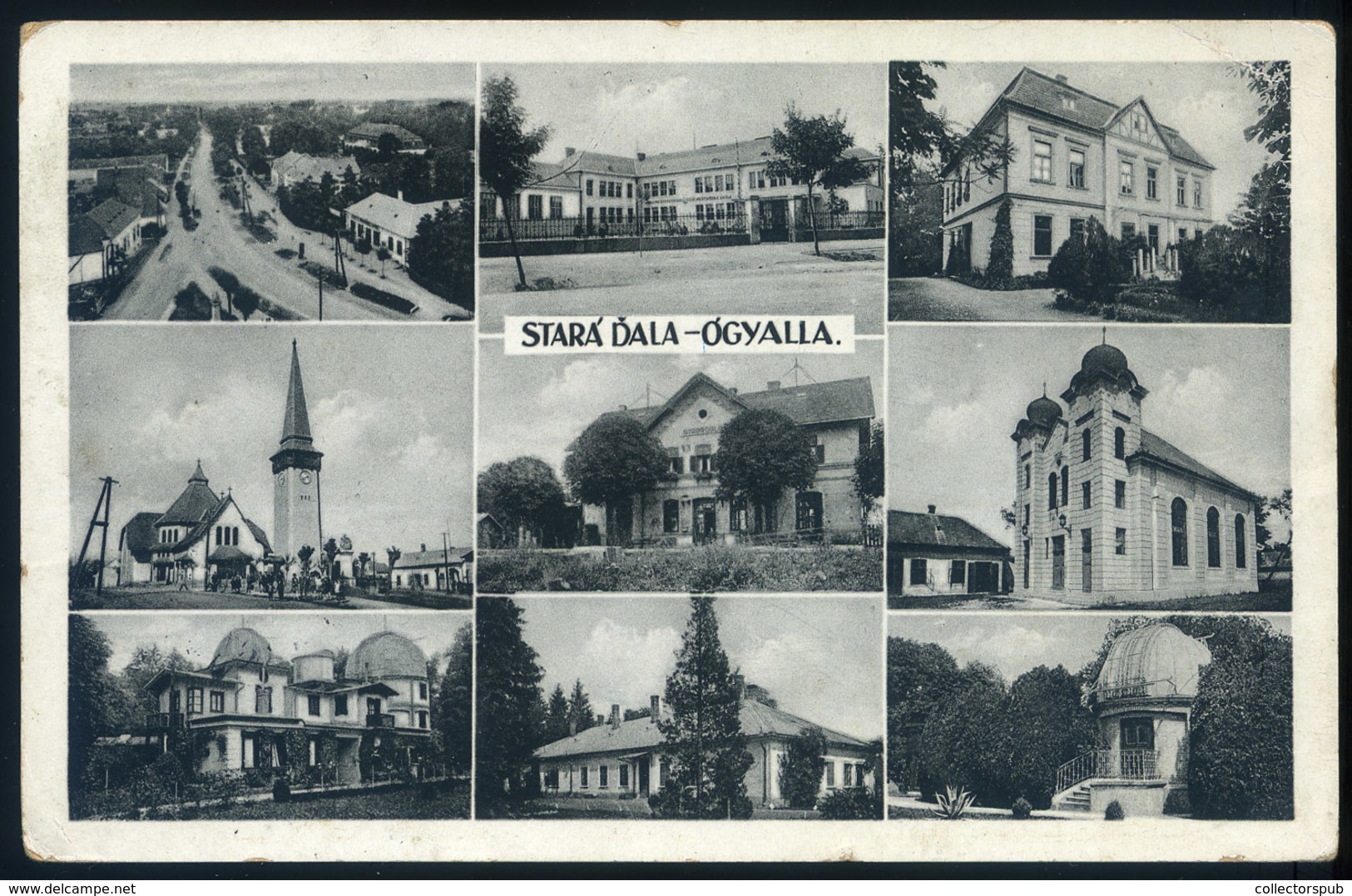 98163 ÓGYALLA / Hurbanovo   1930. Régi Képeslap , Zsinagógával  /   Synagogue HUNGARY / SLOVAKIA Judaica - Hongarije