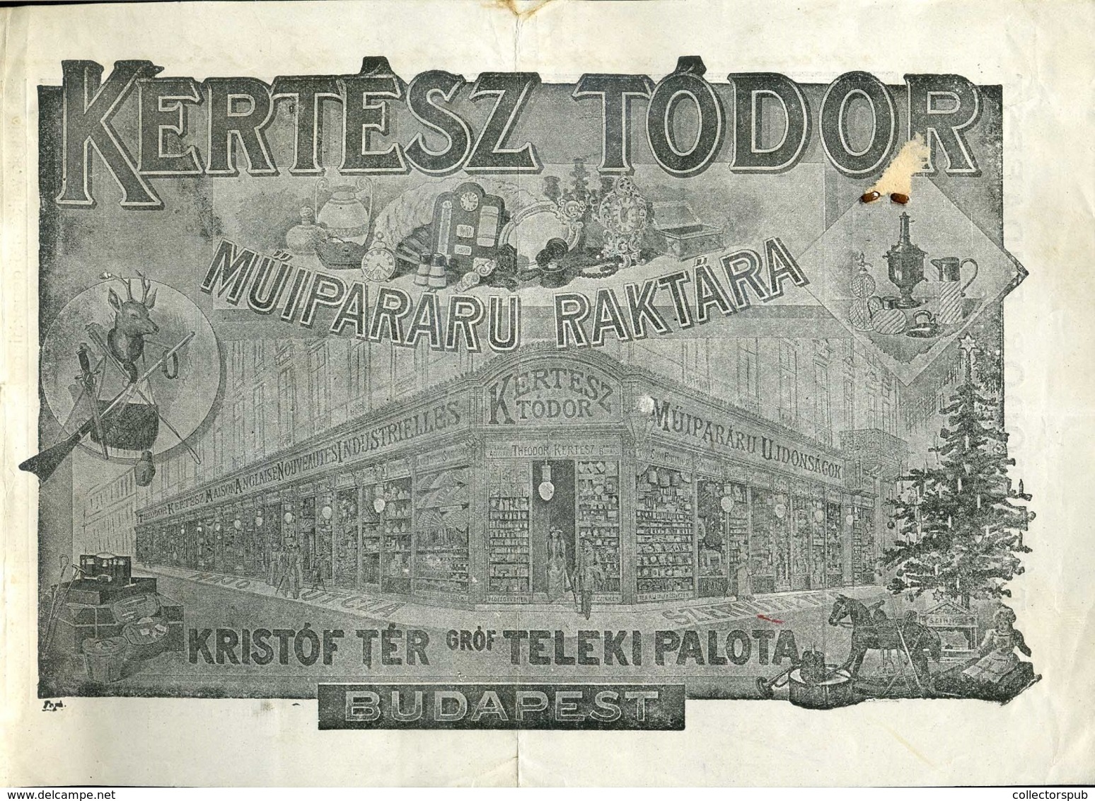 95973 KERTÉSZ Tódor, Sportszer Régi,fejléces,céges Számla 1927. - Non Classés