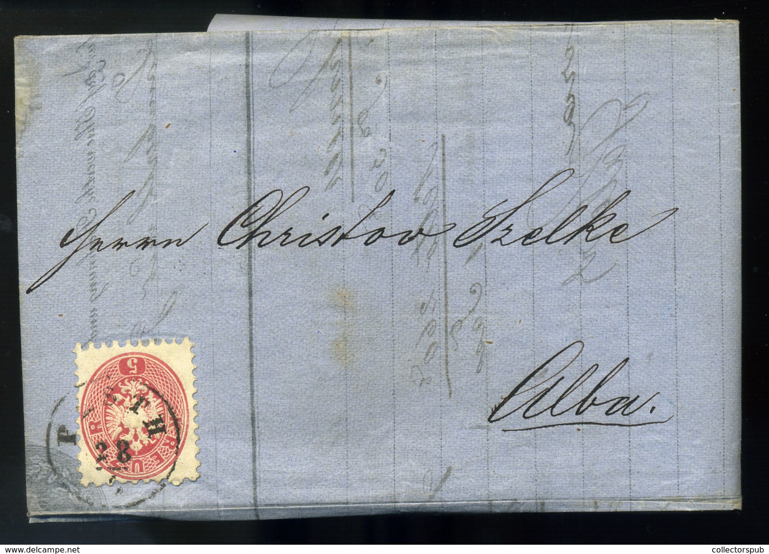 96352 PESTH 1864. Dekoratív Céges Számlalevél Székesfehérvárra Küldve - Lettres & Documents