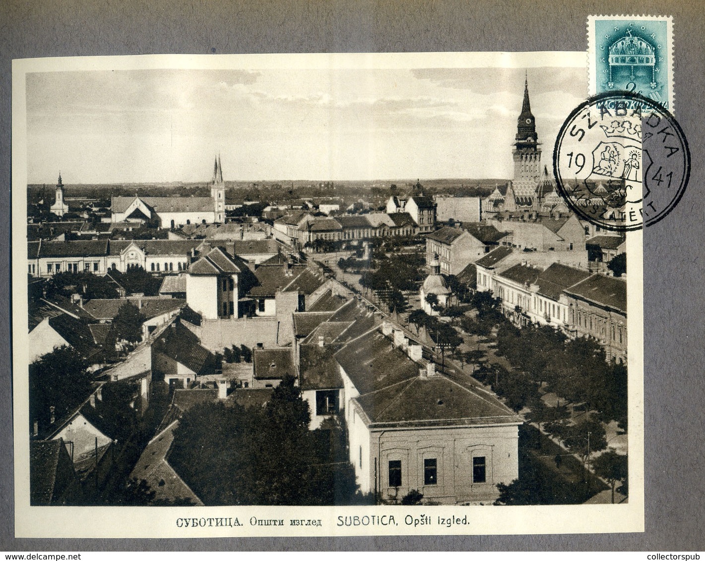 96405 SZABADKA 1941. Fotóalbum,Visszatért bélyegzésekkel 16 képpel