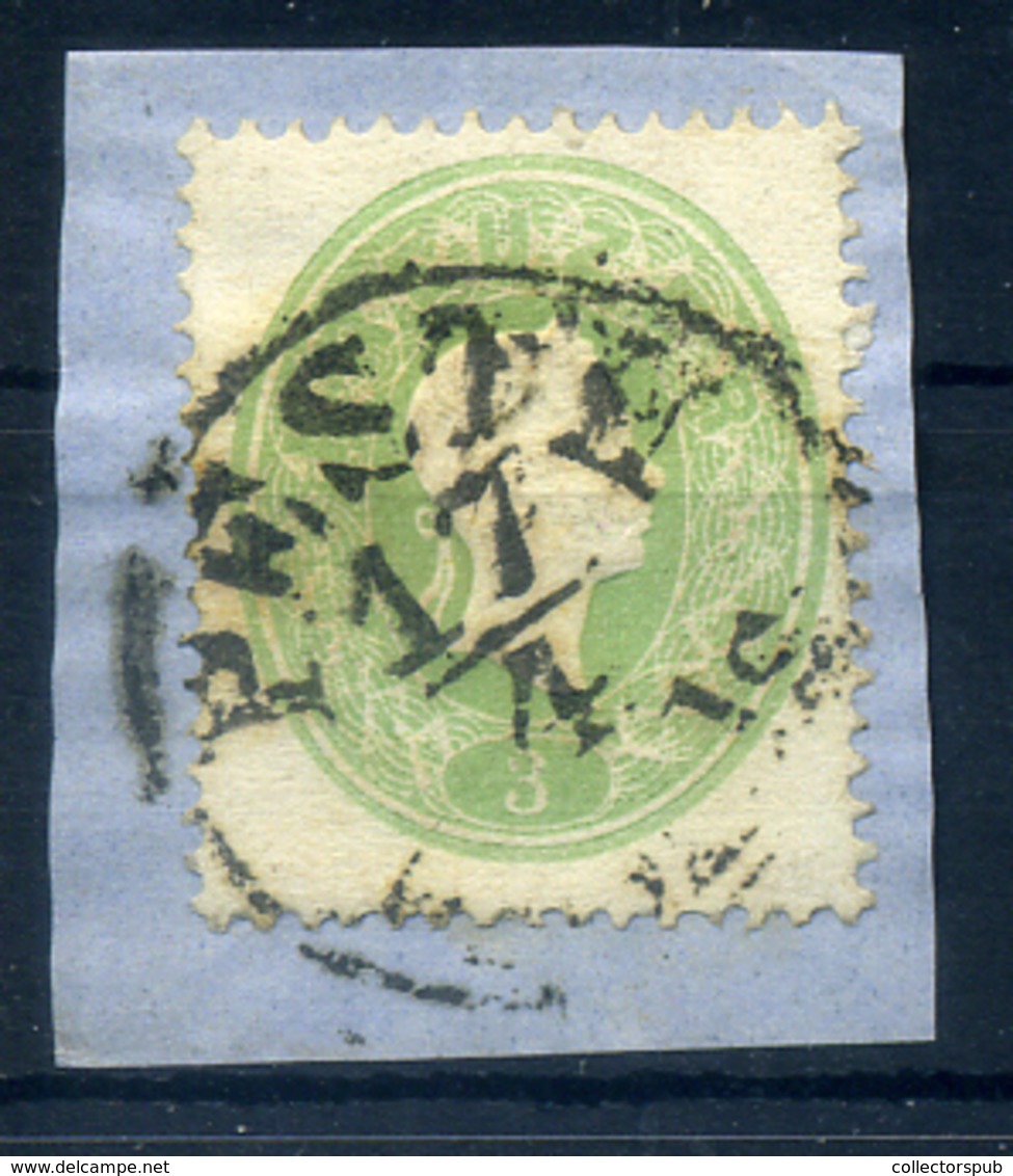 95539 1861. 3kr Pest - Used Stamps