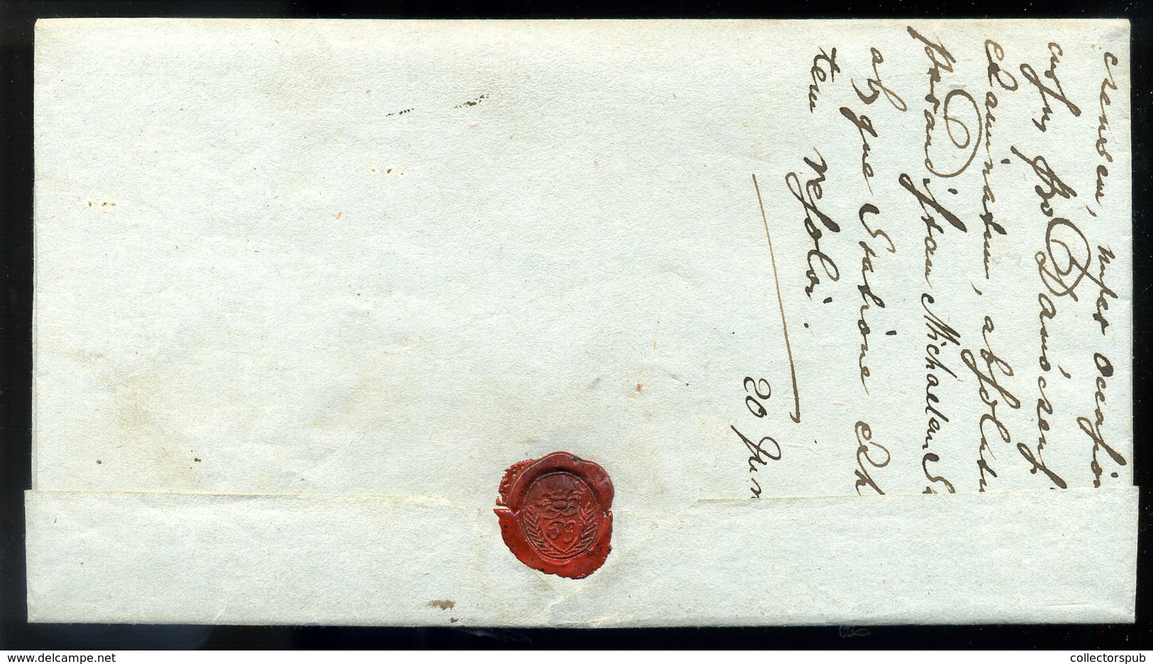 96523 VECSE / Vojčice 1843. Szép Ex Offo Boríték - ...-1867 Prephilately