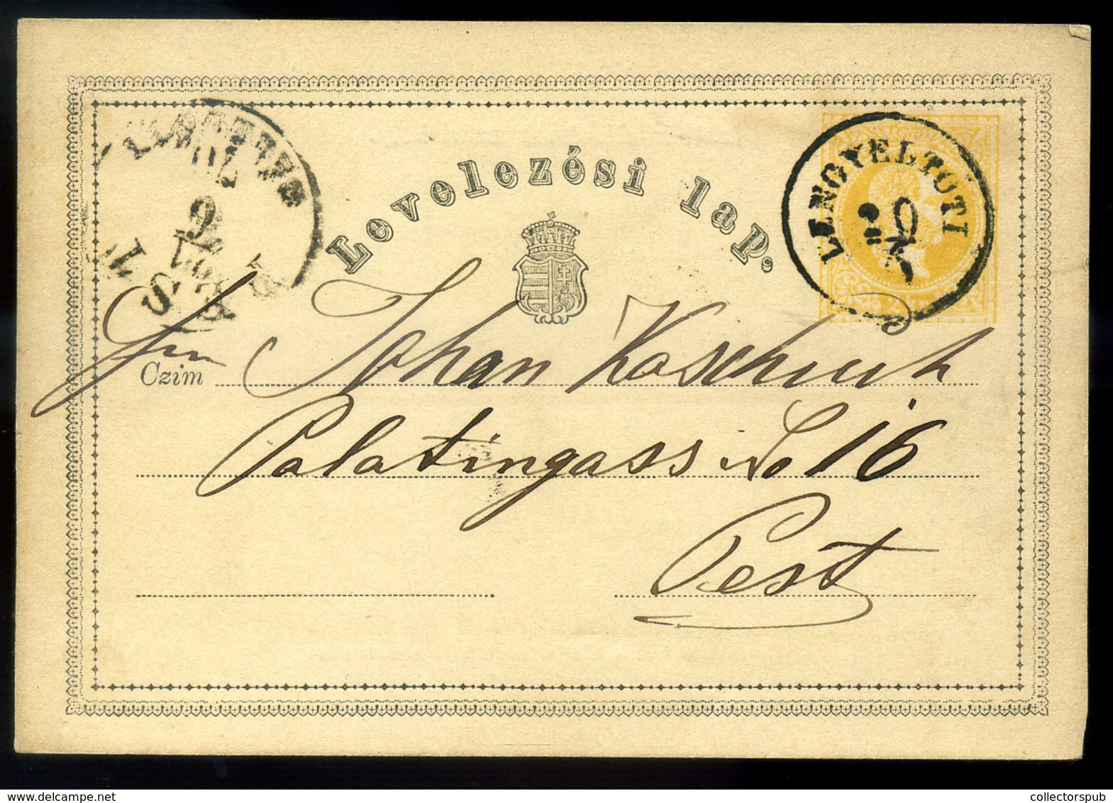 96410 LENGYELTÓTI 1870. 2Kr-os Díjjegyes Levlap, Szép Bélyegzéssel - Used Stamps