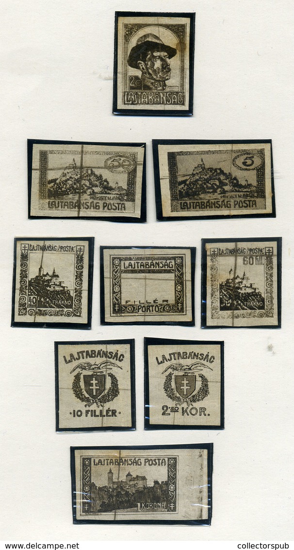 95908 Nyugat-Magyarország, Lajtabánság Próbanyomat Tétel - Local Post Stamps