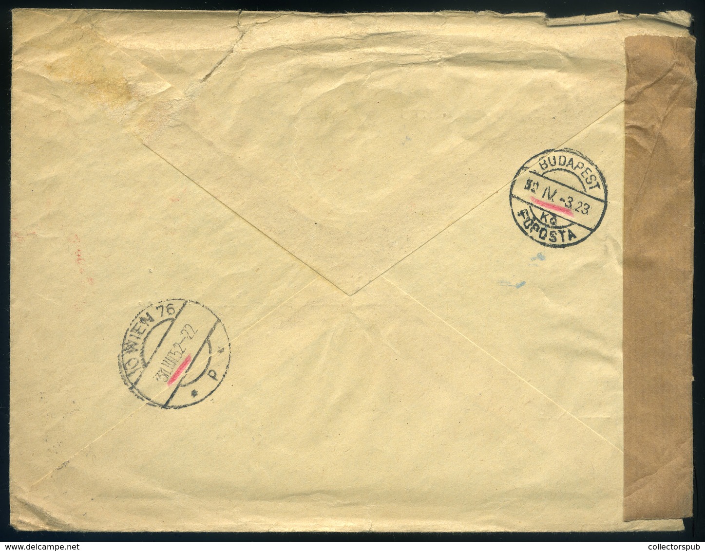 98130 AUSZTRIA 1952. Francotyp Expressz , Cenzúrázott Levél Budapestre Küldve - Lettres & Documents