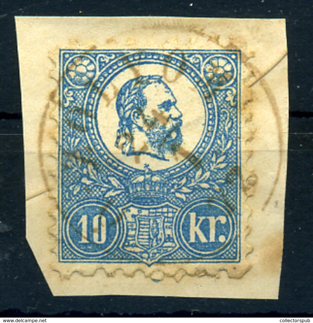 96135 Kőnyomat 10Kr Szép Bélyeg Kivágáson - Used Stamps