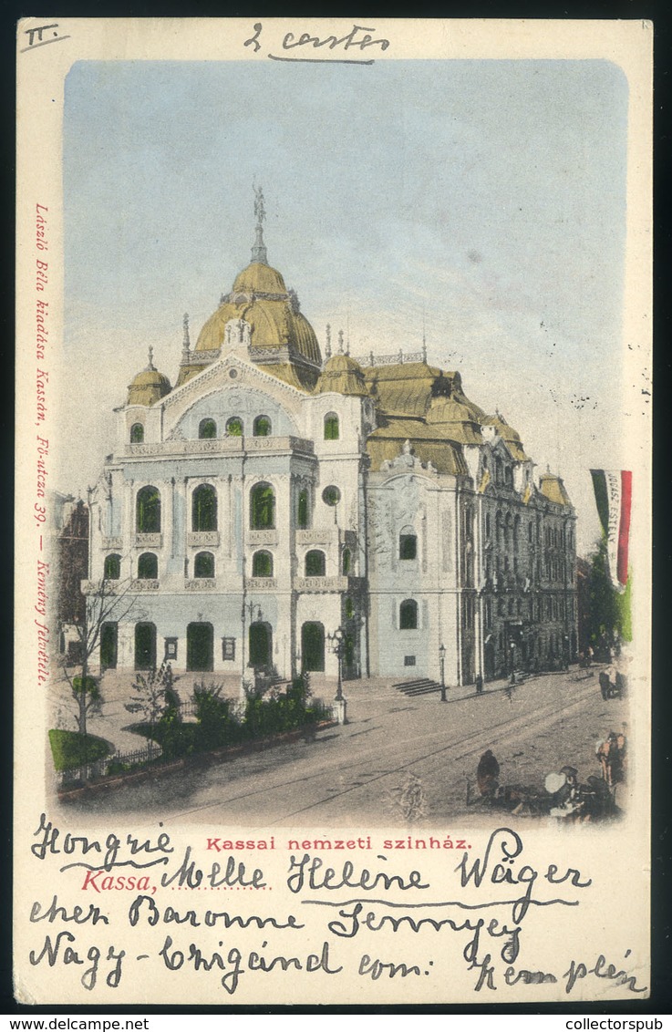 98173 NAGYCIGÁND 1904. Kassa , Régi Képeslap Algériába Küldve  /  1904 Kassa, Vintage Pic. P.card To Algeria - Oblitérés