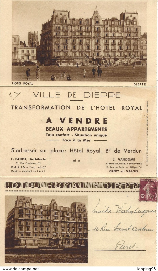 VILLE DE DIEPPE-APPARTEMENTS A VENDRE-HALL-HOTEL ROYAL-PARIS-CREPY EN VALOIS-CASINO-PLAGE- - Dieppe