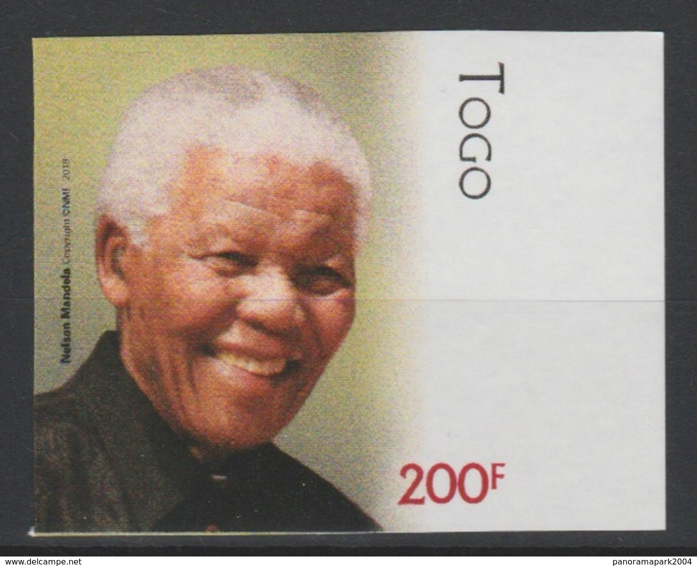 Togo 2018 Mi. ? Stamp IMPERF ND Joint Issue PAN African Postal Union Nelson Mandela Madiba 100 Years - Togo (1960-...)