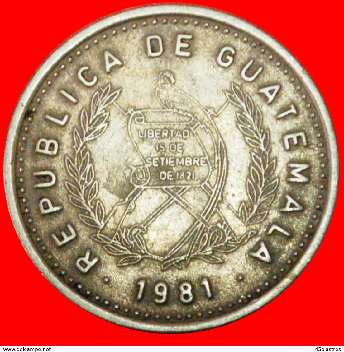 # MAYAN SCULPTURE (1976-2009): GUATEMALA ★ 10 CENTAVOS 1981! LOW START ★ NO RESERVE! - Guatemala