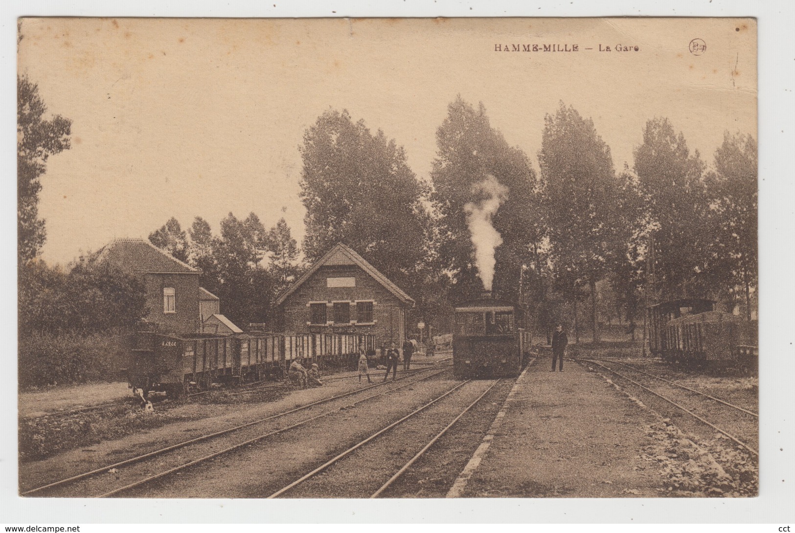 Hamme-Mille  Beauvechain  La Gare  TRAM VICINAL - Beauvechain