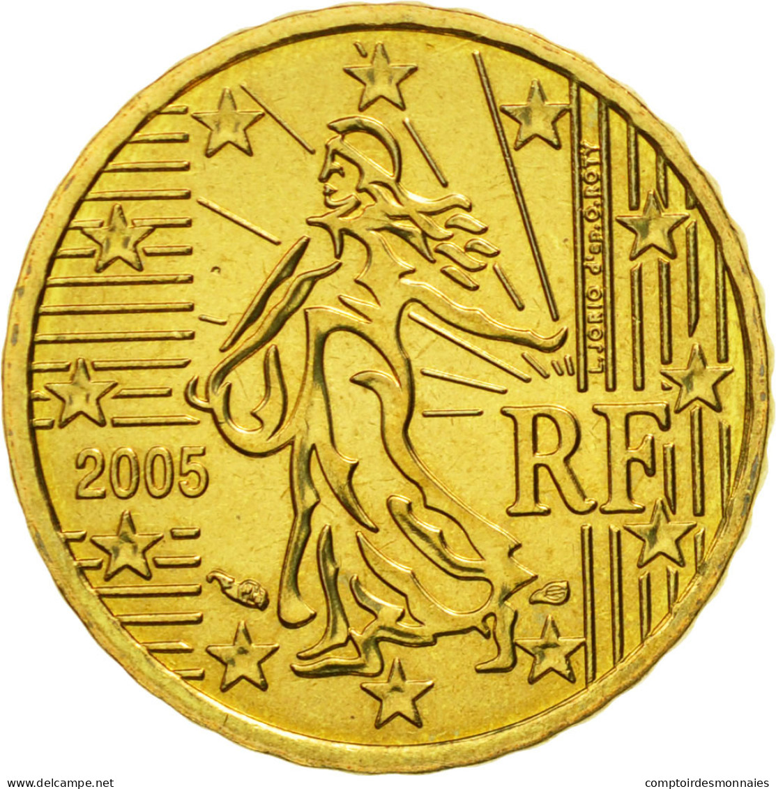 France, 10 Euro Cent, 2005, SPL, Laiton, KM:1285 - France