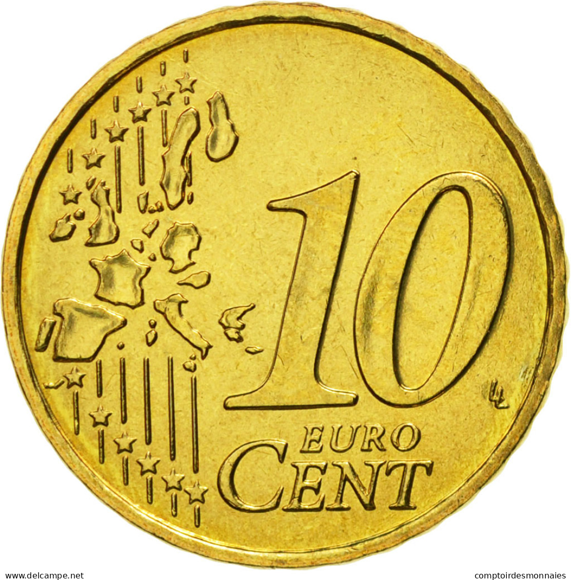 France, 10 Euro Cent, 2005, SPL, Laiton, KM:1285 - France